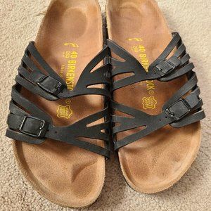 Birkenstock Black Granada Sandals - size 40